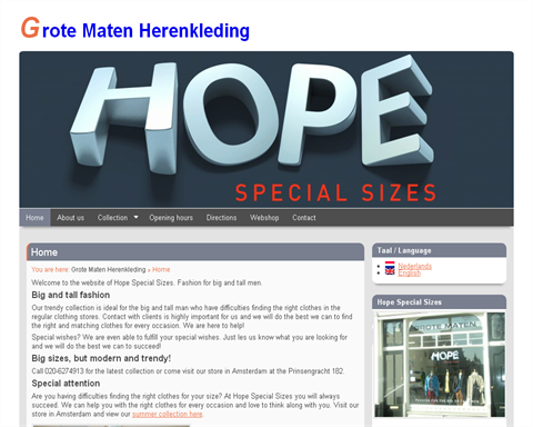Hope Special Sizes
